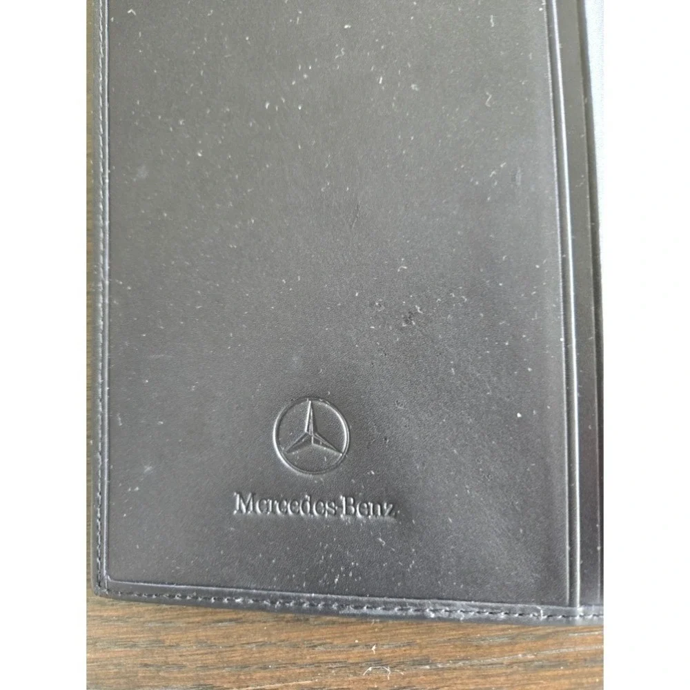 Mercedes-Benz Genuine Black Leather‎ Tall Breast Pocket Travel Wallet with Box
